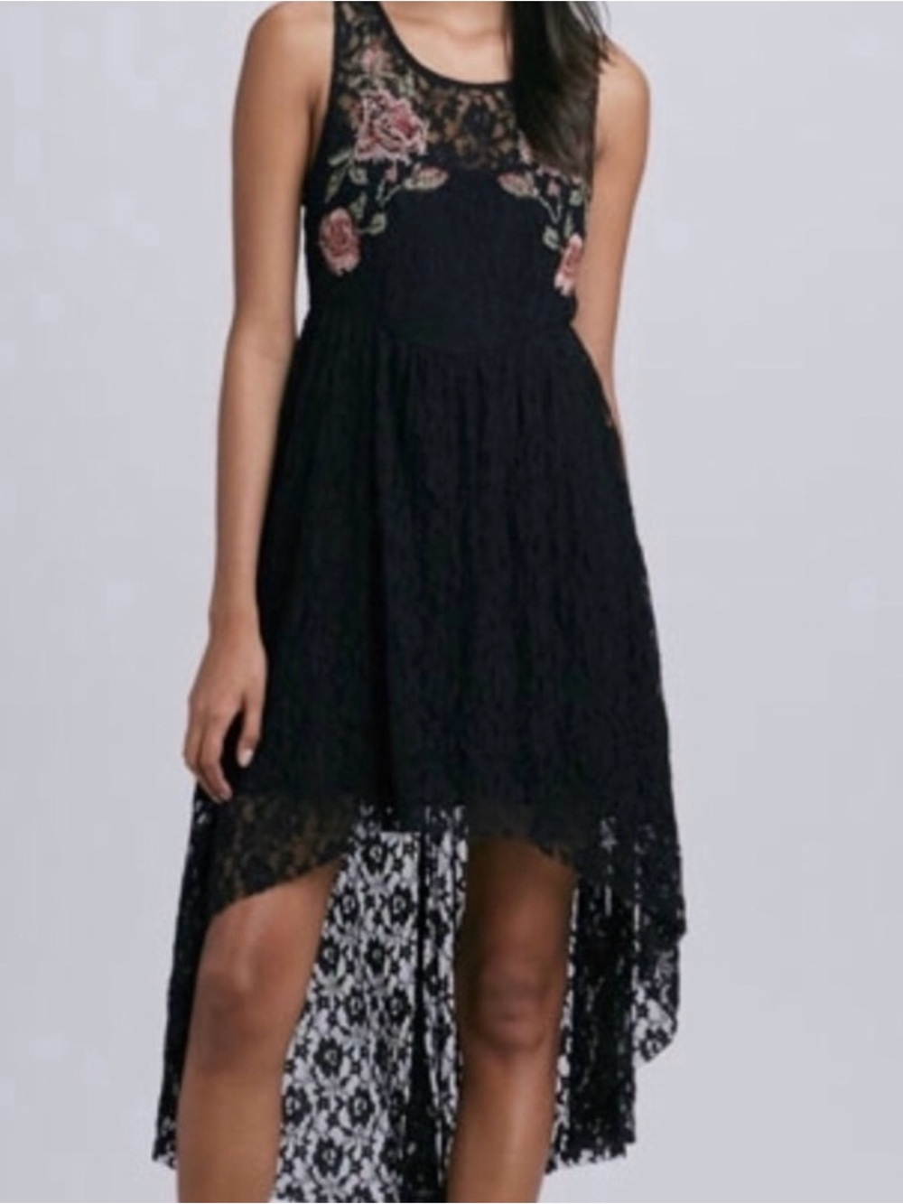 Free People Black Russian Nesting Doll Dress